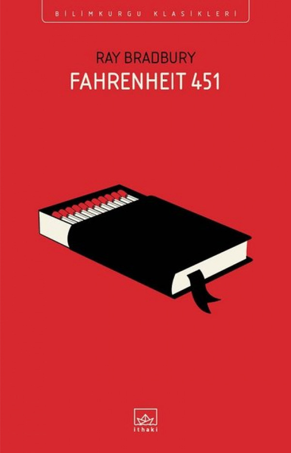 Ray Bradbury — Fahrenheit 451, kitap kapağı